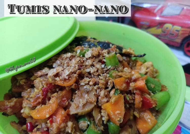 Tumis Nano-nano (wortel,buncis,ikan)