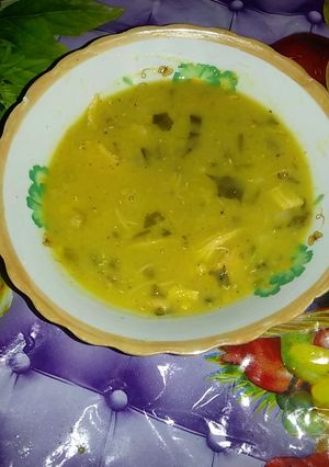 صورة لوصفة شوربة العدس بالدجاج 😉😉