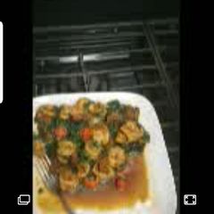 Spinach medley w/shrimp A picture of Spinach medley w/shrimp.