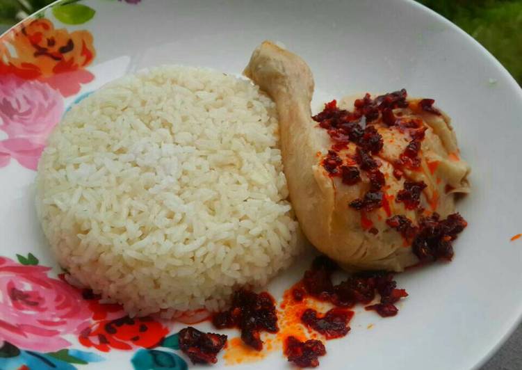 Langkah Menyiapkan Chicken Hainan Rice Lezat