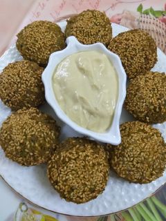صورة لوصفة فلافل بالسمسم 😍🤗😋 فلافيلوو