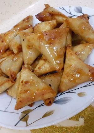 صورة لوصفة السمبوسه العسليه