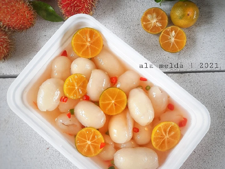 Recipe Asinan Rambutan the  Makes Drooling Can spoil the tongue