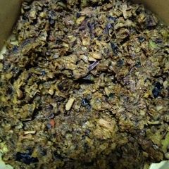 A picture of Mocha ghonto(banana flower curry).