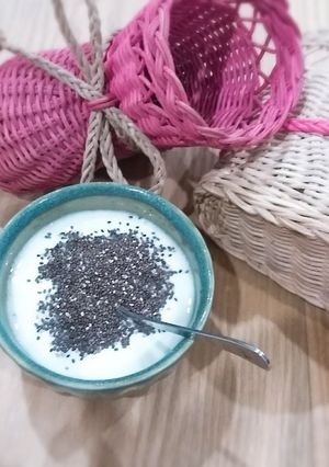 Hình của món Sữa chua hạt chia.