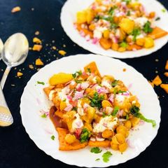 Nachos chaat A picture of Nachos chaat.