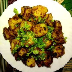 A picture of Jeera Aloo.