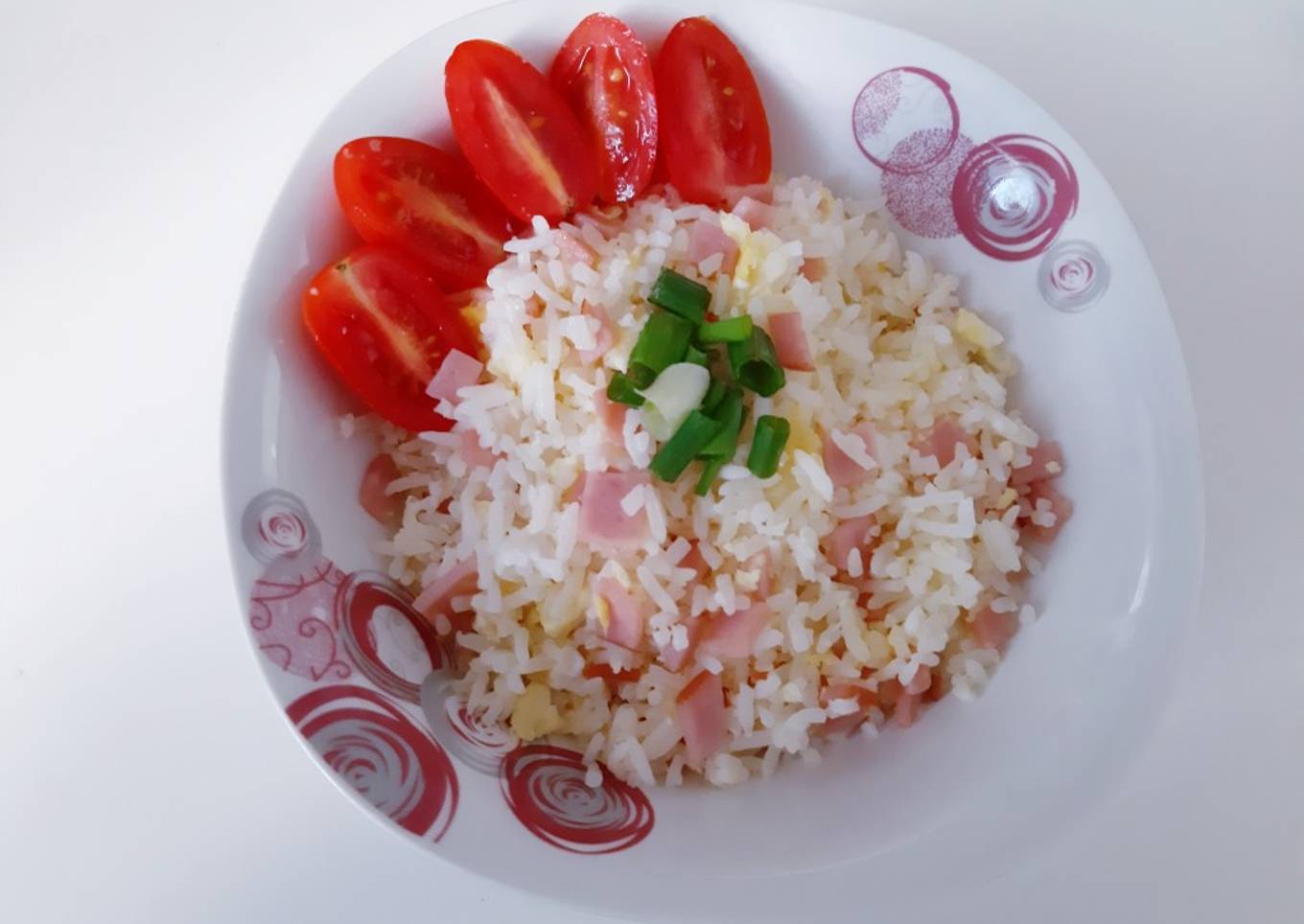 Garlic butter rice egg n ham (#306)