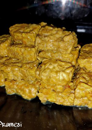 Foto resep Tempe Ungkep Bumbu Kuning