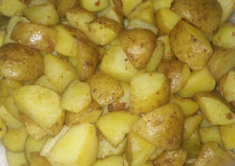 Pan roasted jacket potatoes