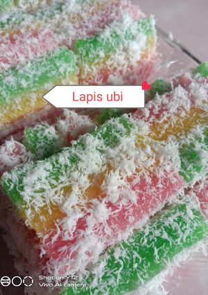 Foto resep Lapis singkong pelangi