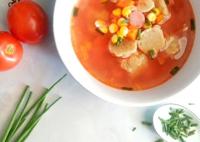 Resep Tomato Soup / Sup Merah, Lezat Sekali