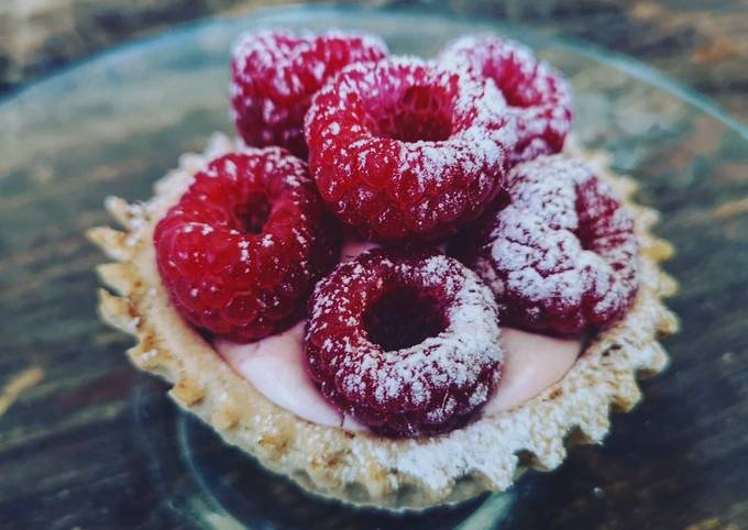 Quickie Vege Raspberries tart