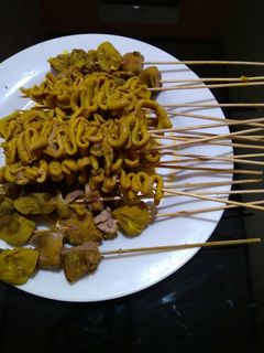 Foto resep Sate usus,ati dan ampela goreng ala mama nadyne🍢