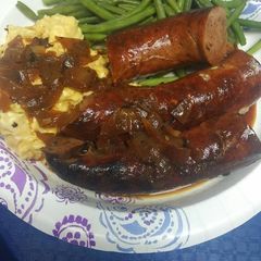 Bangers and Mash, chickpea A picture of Bangers and Mash, chickpea.