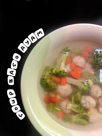 Langkah Gampang Membuat Resep Soup baso ayam simpel yang Lezat Anti Ribet, Uenak Banget