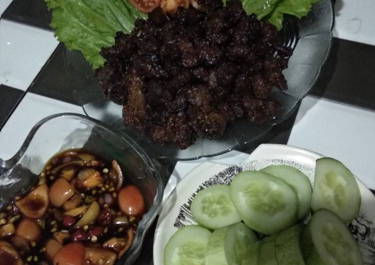 Sate goreng sapi