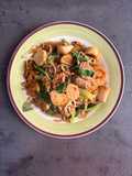 Bakmi Sagu Goreng dengan Tumisan Daging Bakso Sayur Toge