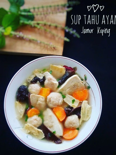 Foto resep Sup Tahu Ayam Jamur Kuping