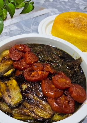 عکسی از دستور قورمه سبزی گیلانی