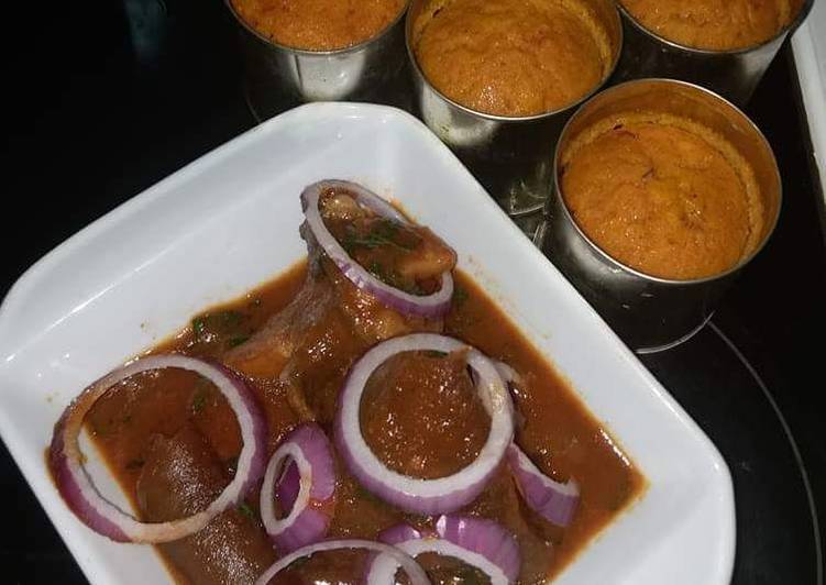 Alelen Gongoni... served with Cowleg Stew