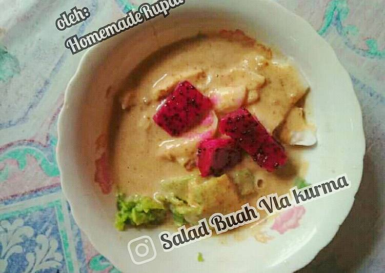 Resep Salad buah saus kurma, Gampang Banget