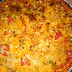 Pizza in tikka boti at home A picture of Pizza in tikka boti at home.