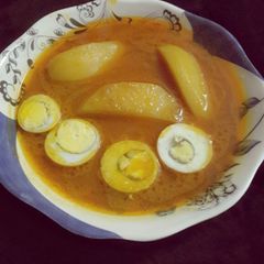 A picture of Allu and Anda gravy.