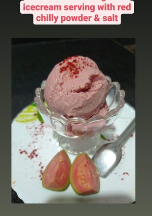 લાલ જામફળનો આઇસ્કીમ (Red Guava Icecream Recipe In Gujarati) રેસીપી મુખ્ય ફોટો