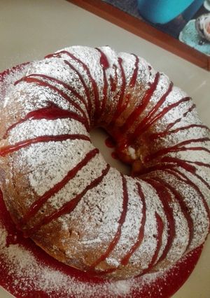 صورة لوصفة كيك رخامية بنكهة الفراولة
