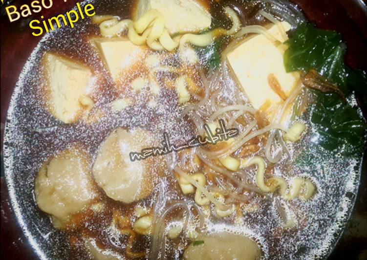 Resep Bakso Tahu Kuah (Simple) | Cara Bikin Bakso Tahu Kuah (Simple) Yang Paling Enak