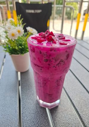Foto resep Es Buah Naga Susu Pink🎀