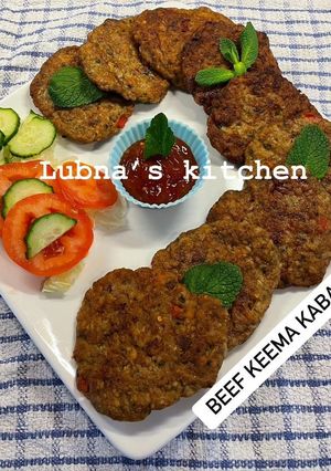 A picture of Beef Keema Kabab:.