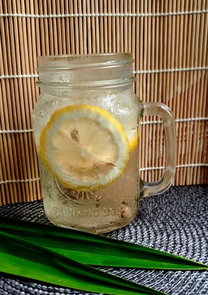 Foto resep Es Sirup Pandan Lemon