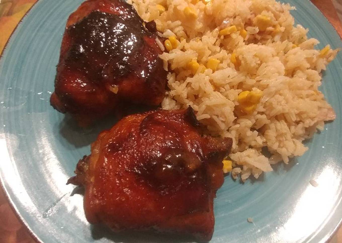 POLLO barbecue al horno