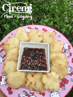 Foto resep Cireng Nasi+Jagung Bumbu Rujak