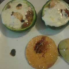 Foto principal de Zapallitos rellenos de chorizo y pera