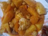 بطاطا حمراء بالجزر والحمص
