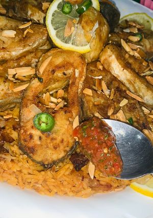 صورة لوصفة صيديه بالسمك الكنعد