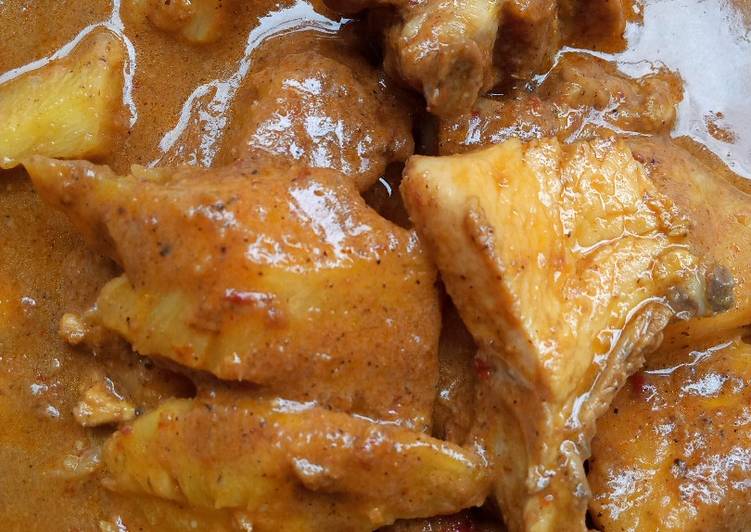 Cara memasak Gulai Kental Ayam Nanas, Bisa Manjain Lidah