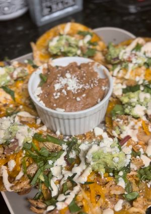 A picture of Chicken Tostadas.