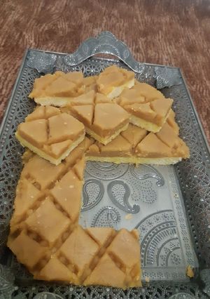 عکسی از دستور کیک حلوا مجلسی بدون فر