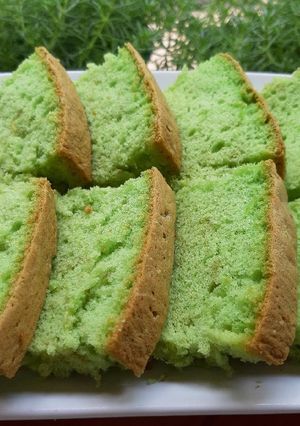 Foto resep Bolu Pandan 3 Telur Lembut Tanpa Santan