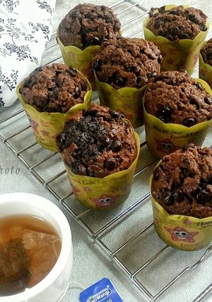 Foto resep Simple Choco Muffin