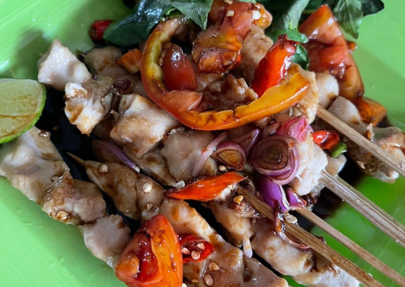 Sate ayam simpel