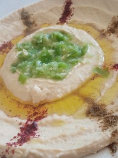 صورة لوصفة طبق من الحمص