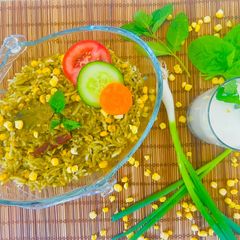 One Pot Green 💁♀️Hariyali Biryani😋 A picture of One Pot Green 💁♀️Hariyali Biryani😋.
