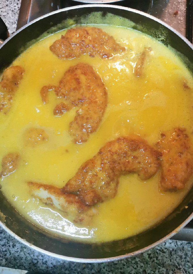 Una foto de Pechuga de pollo a la naranja