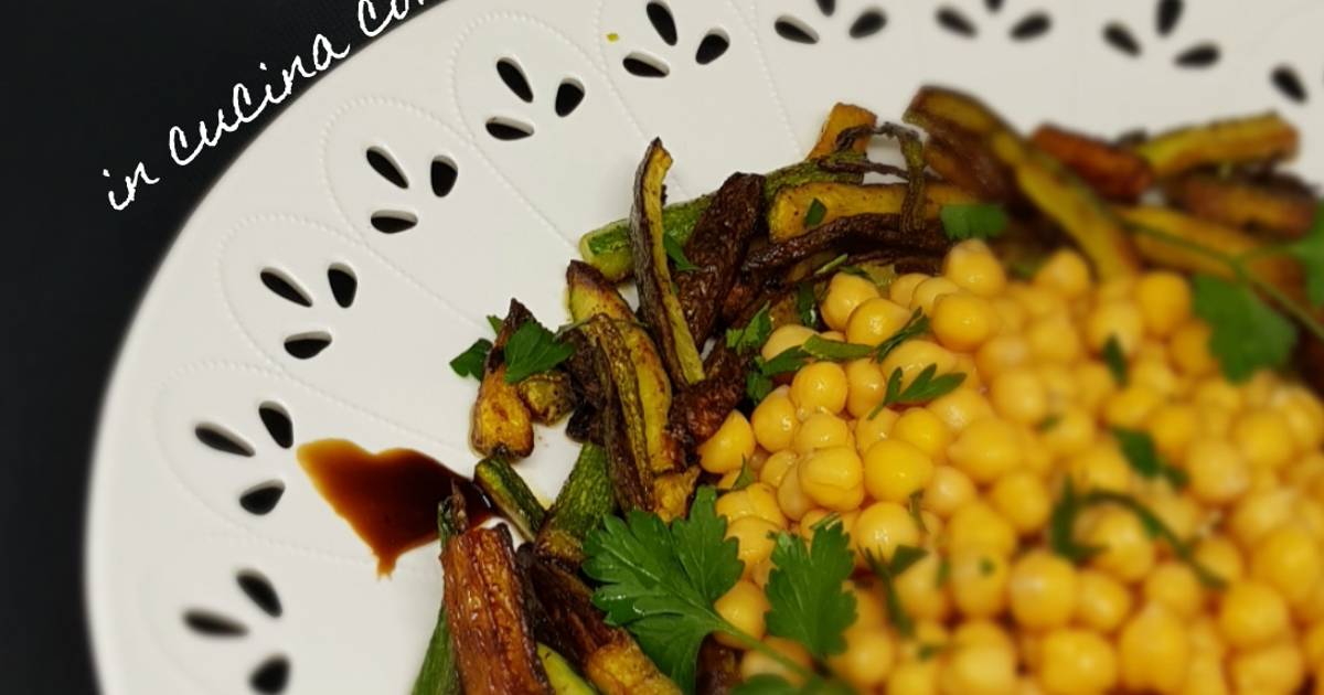 Ricetta Insalata di ceci e zucchine al balsamico ♡ di In cucina con il ...