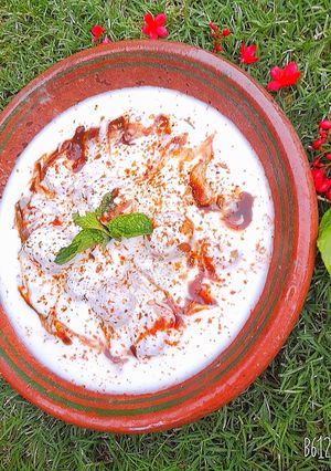 A picture of Dahi bhalley chat.